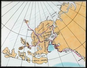 Image: Route of Crockerland Expedition, Map